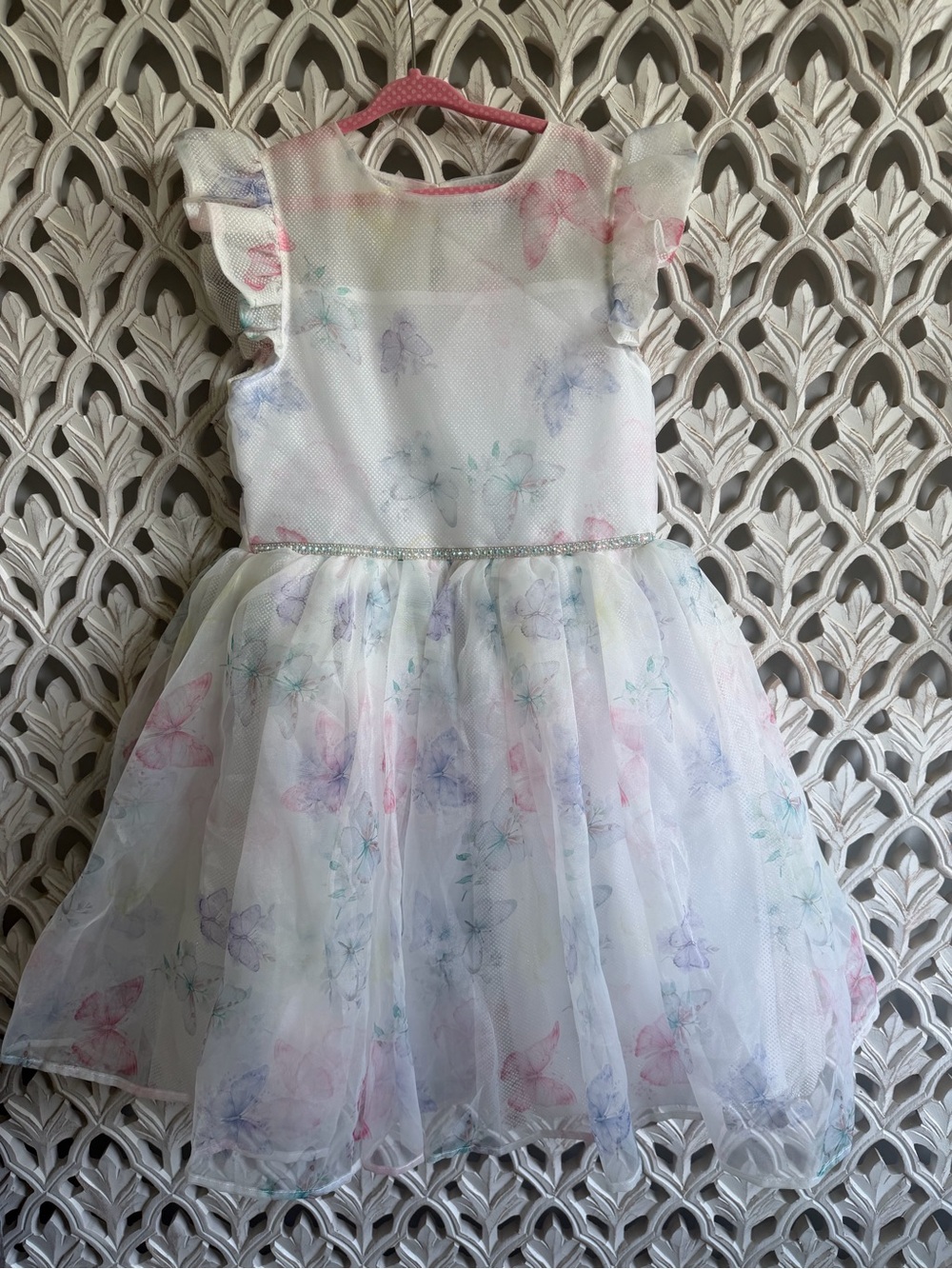 Blueberi Boulevard Girls 12 Butterfly Sparkle Party Dress